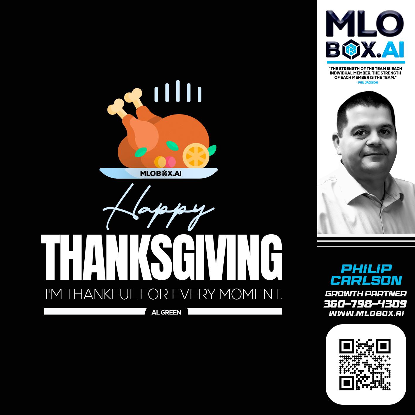 HAPPY THANKSGIVING - Philip Carlson -Branch Manager