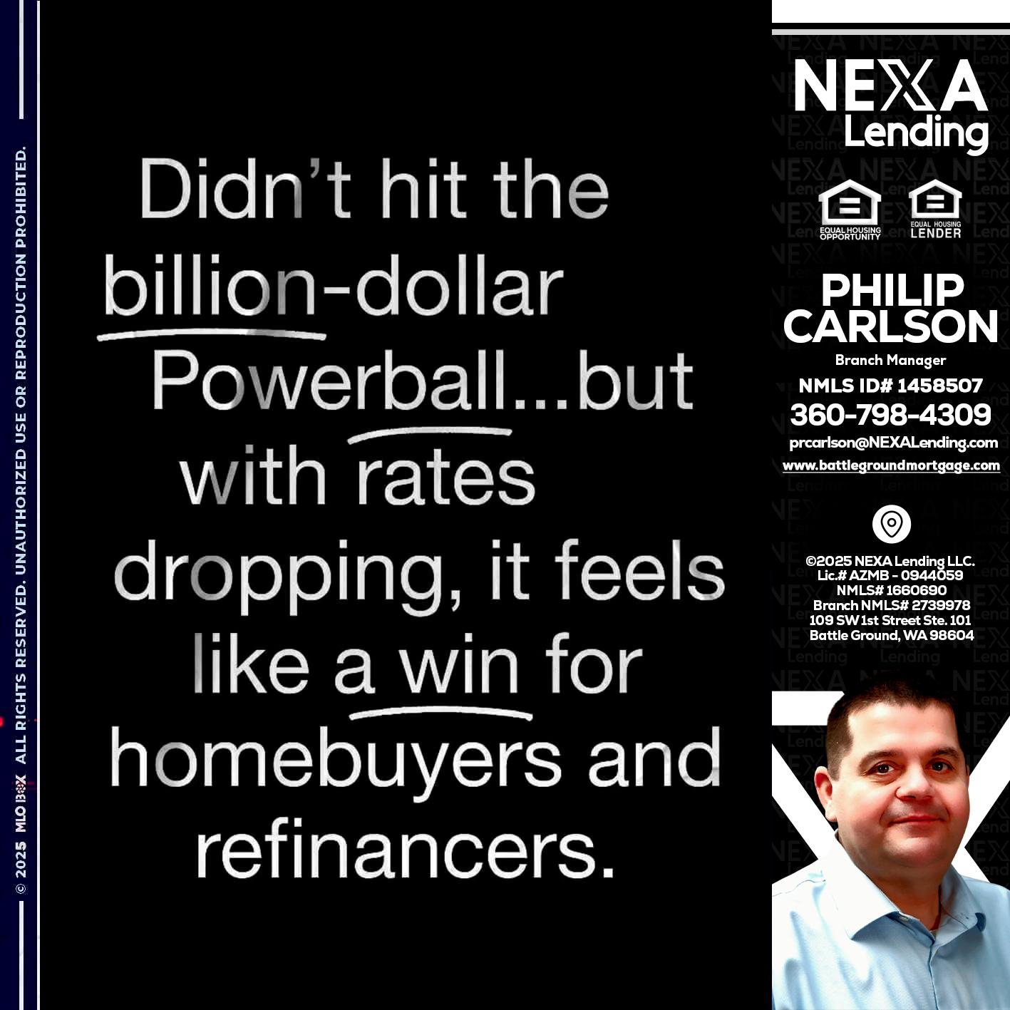 DIDNT HIT - Philip Carlson -Branch Manager