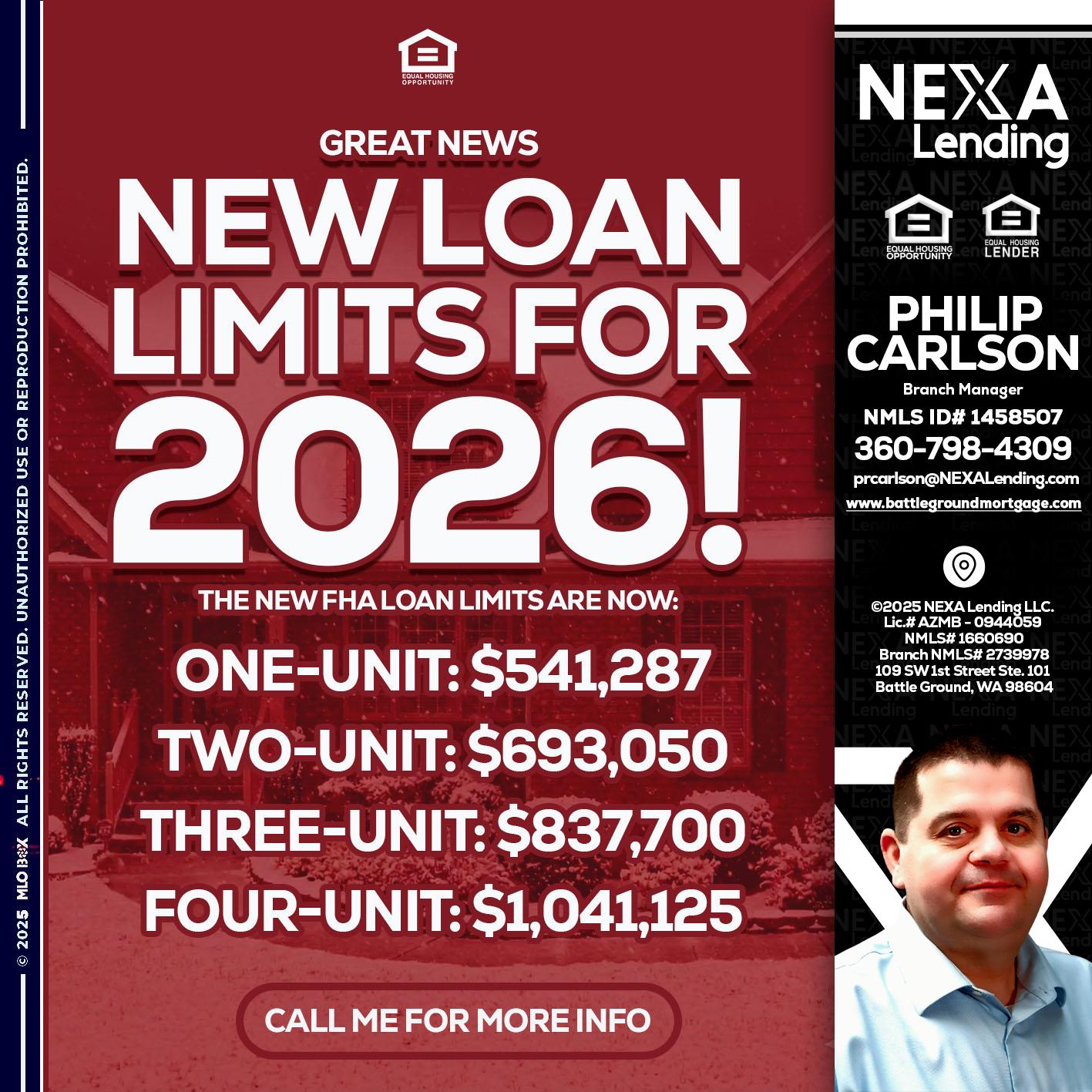 loan limits - Philip Carlson -Branch Manager