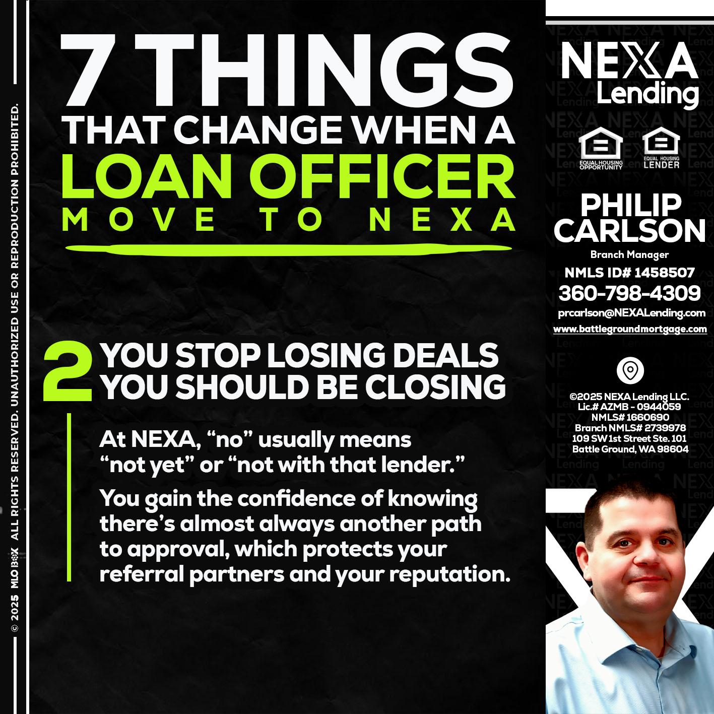 7 THINGS (2) - Philip Carlson -Branch Manager