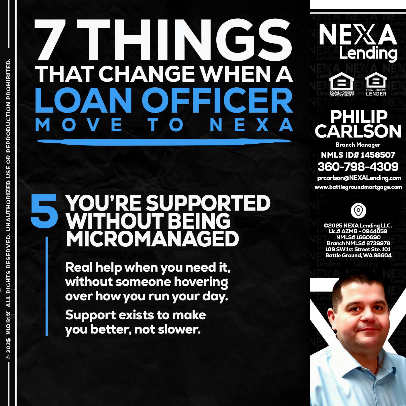 7 THINGS (5) - Philip Carlson -Branch Manager