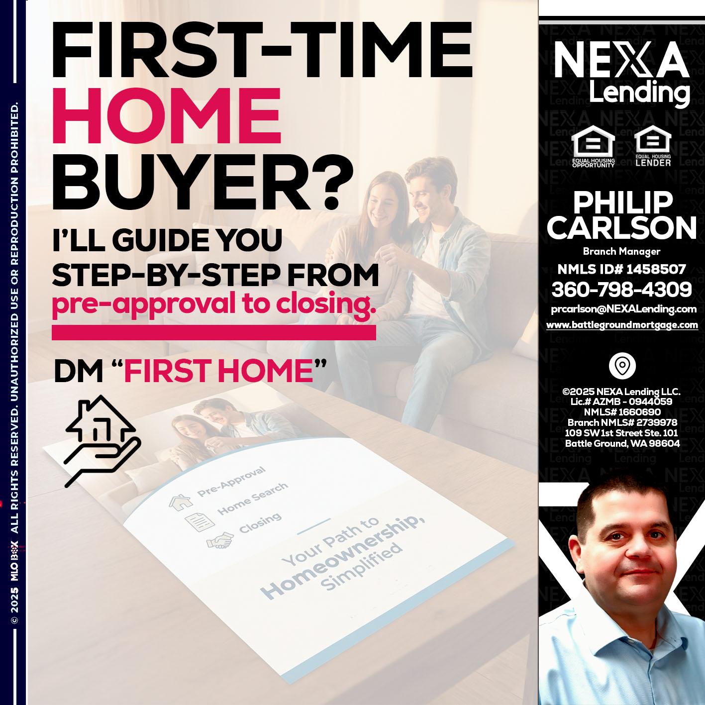 first time home buyer - Philip Carlson -Branch Manager