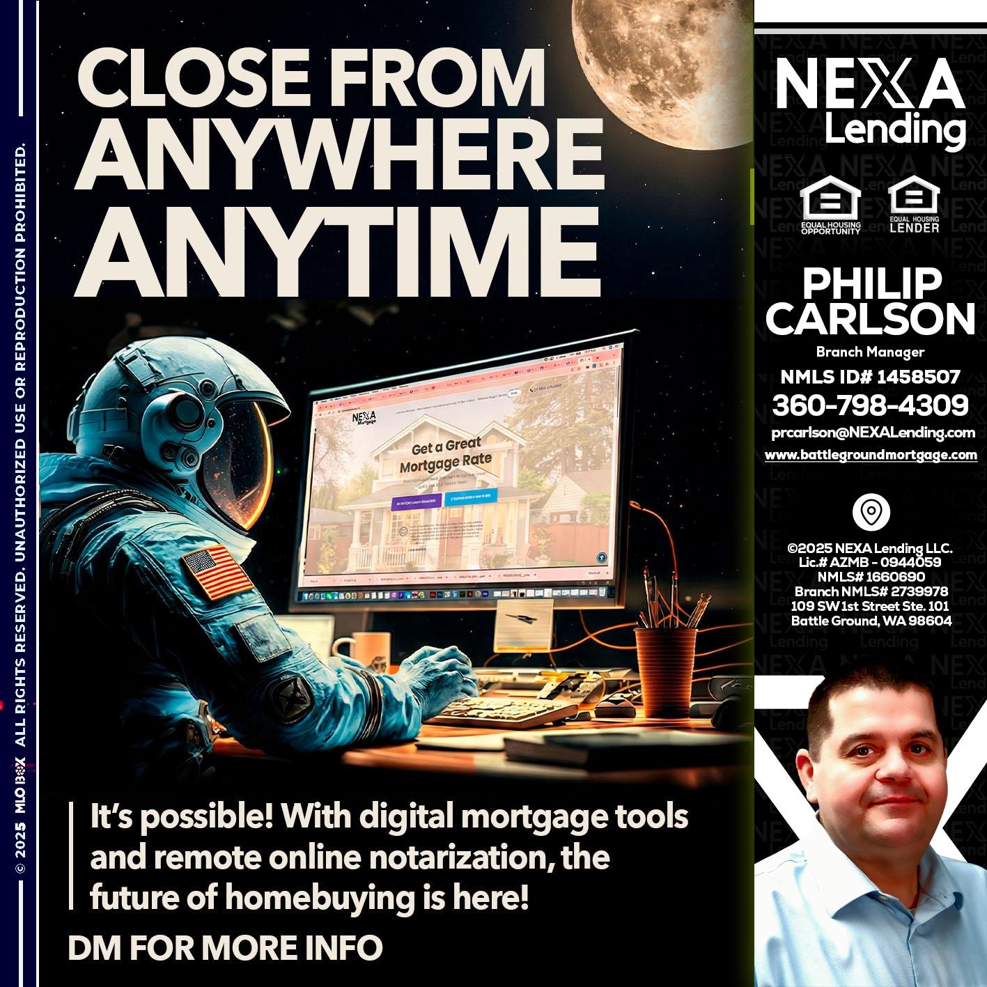 close from - Philip Carlson -Branch Manager