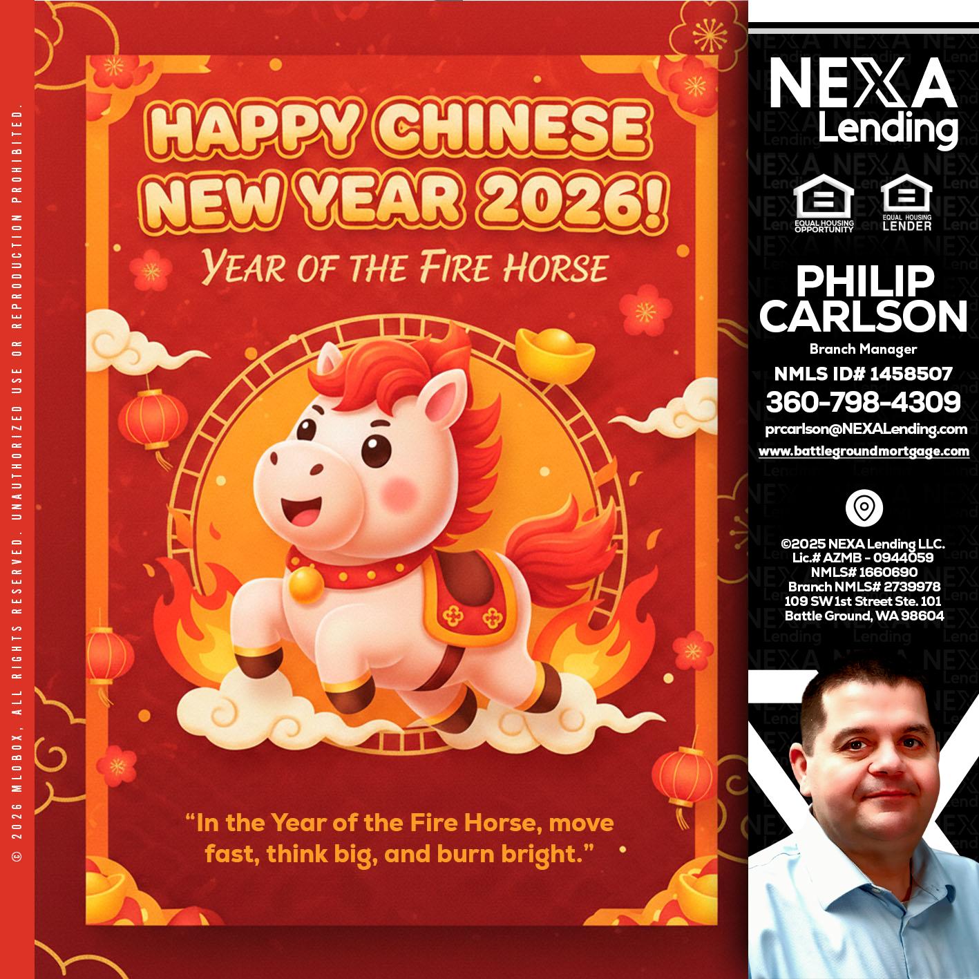 happy Chinese new year - Philip Carlson -Branch Manager