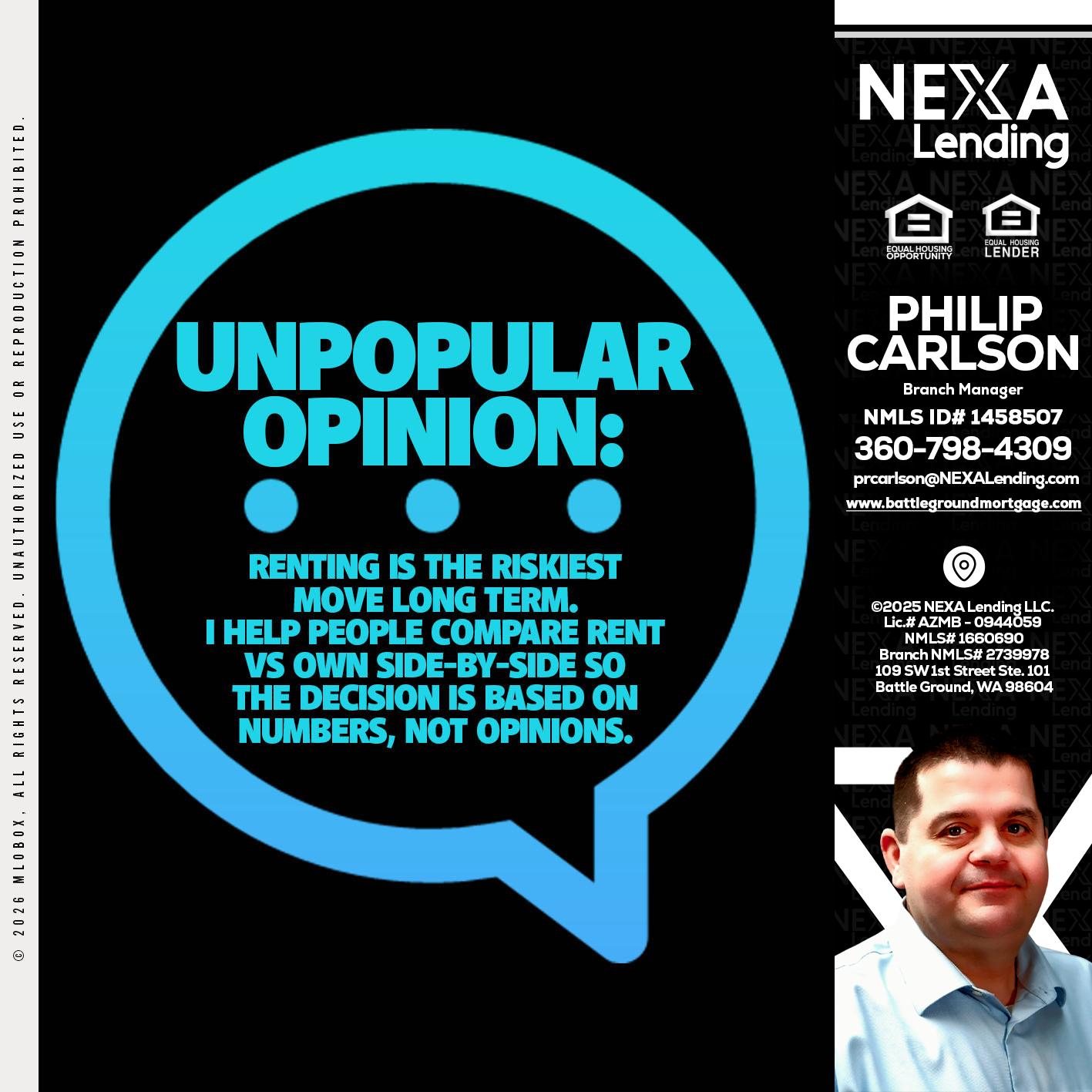 unpopular opinion - Philip Carlson -Branch Manager