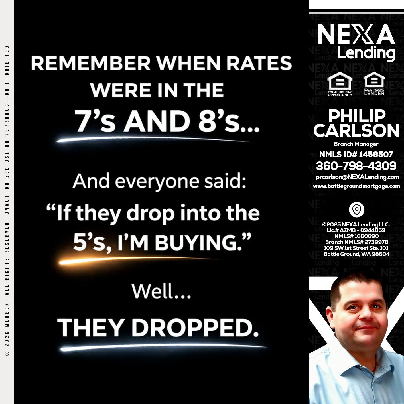 REMEMBER WHEN - Philip Carlson -Branch Manager