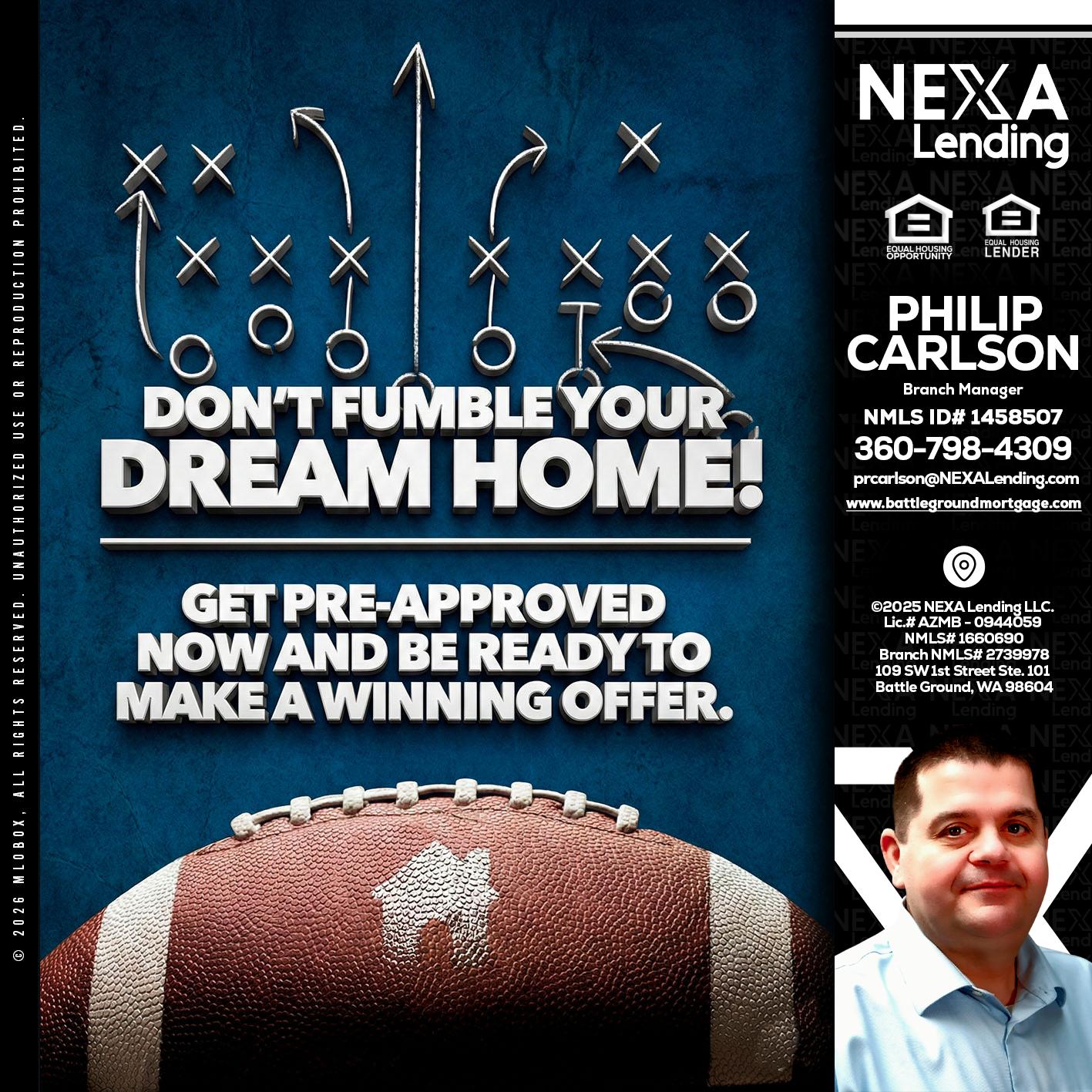 dont fumble - Philip Carlson -Branch Manager