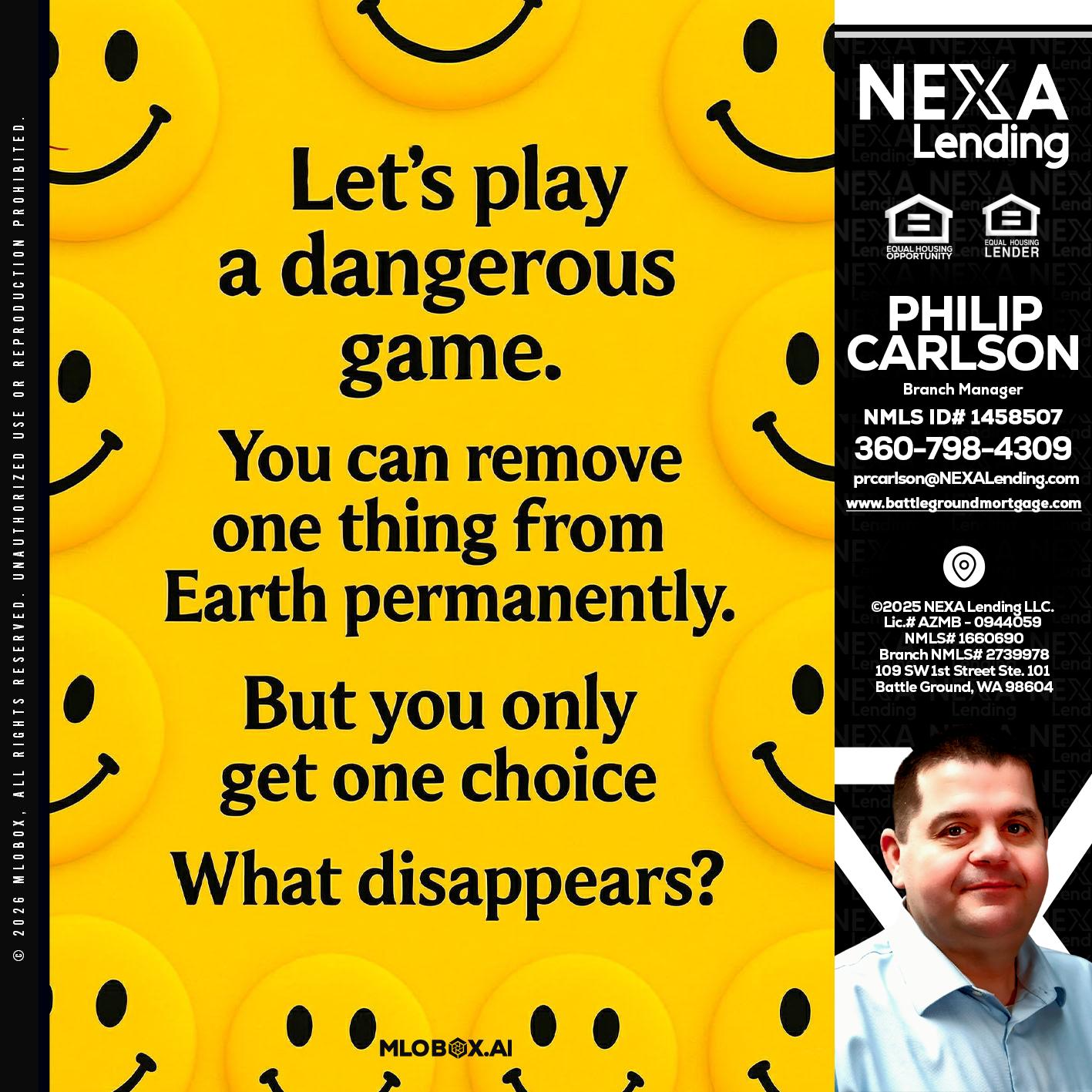 LETS PLAY - Philip Carlson -Branch Manager