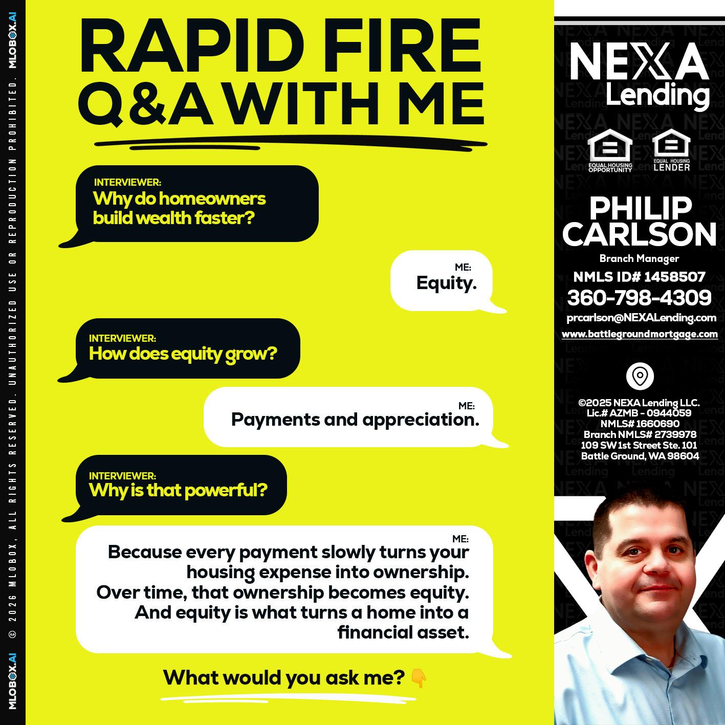 RAPID FIRE Q&A - Philip Carlson -Branch Manager