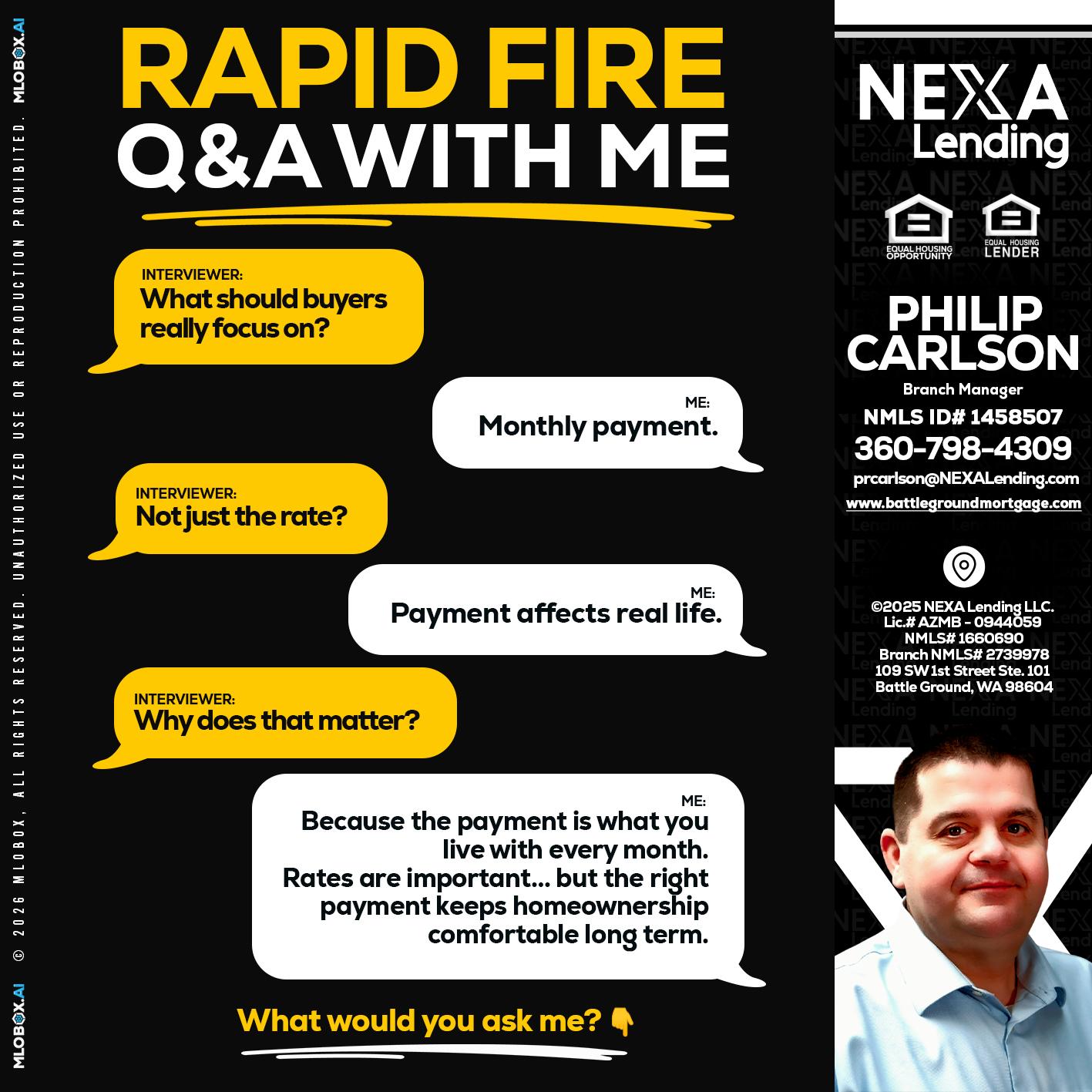 RAPID FIRE Q&A - Philip Carlson -Branch Manager