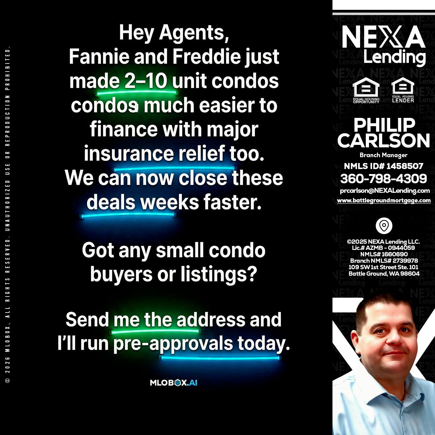 HEY AGENTS - Philip Carlson -Branch Manager