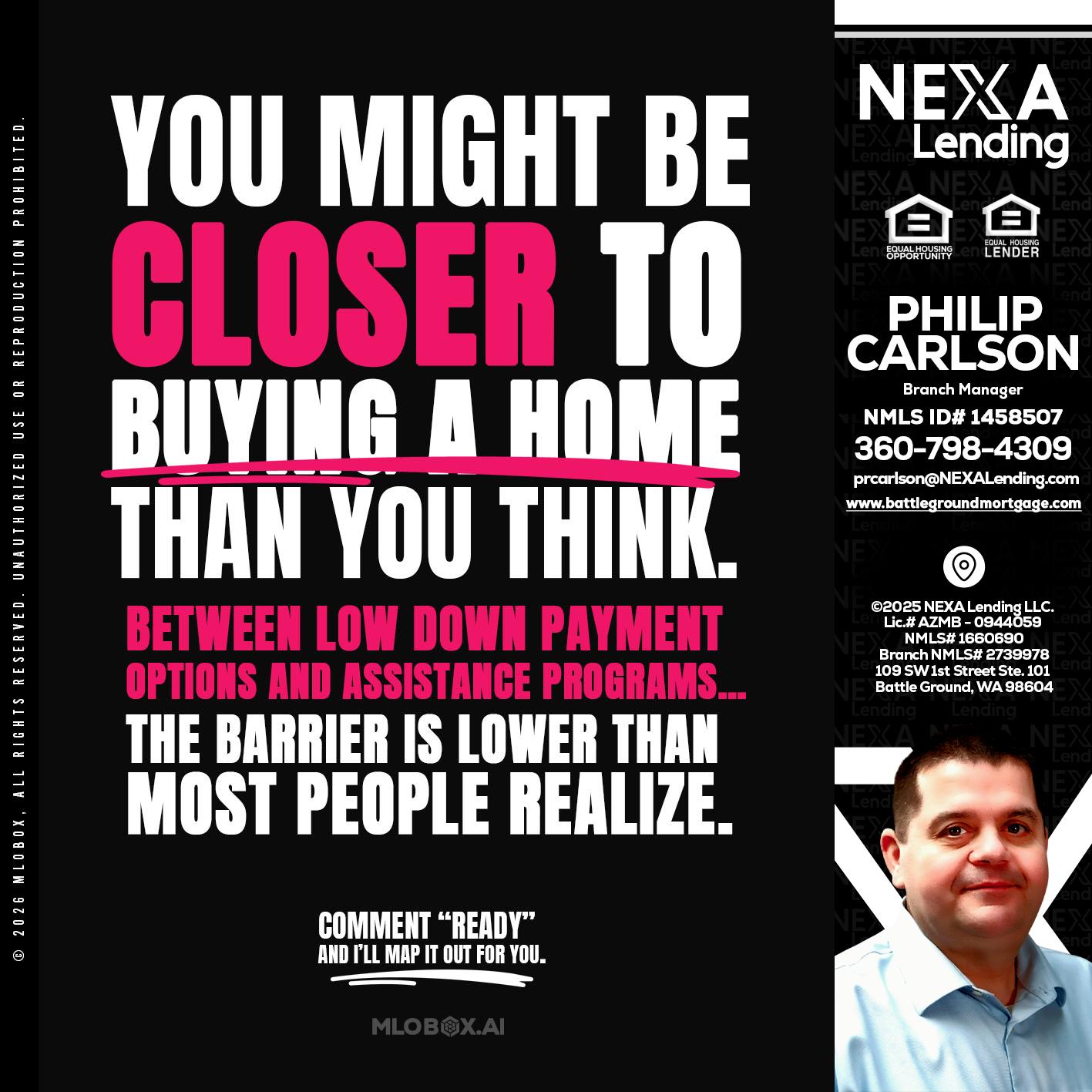 YOU MIGHT BE - Philip Carlson -Branch Manager