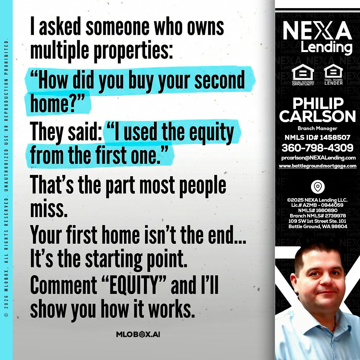 I asked someone - Philip Carlson -Branch Manager