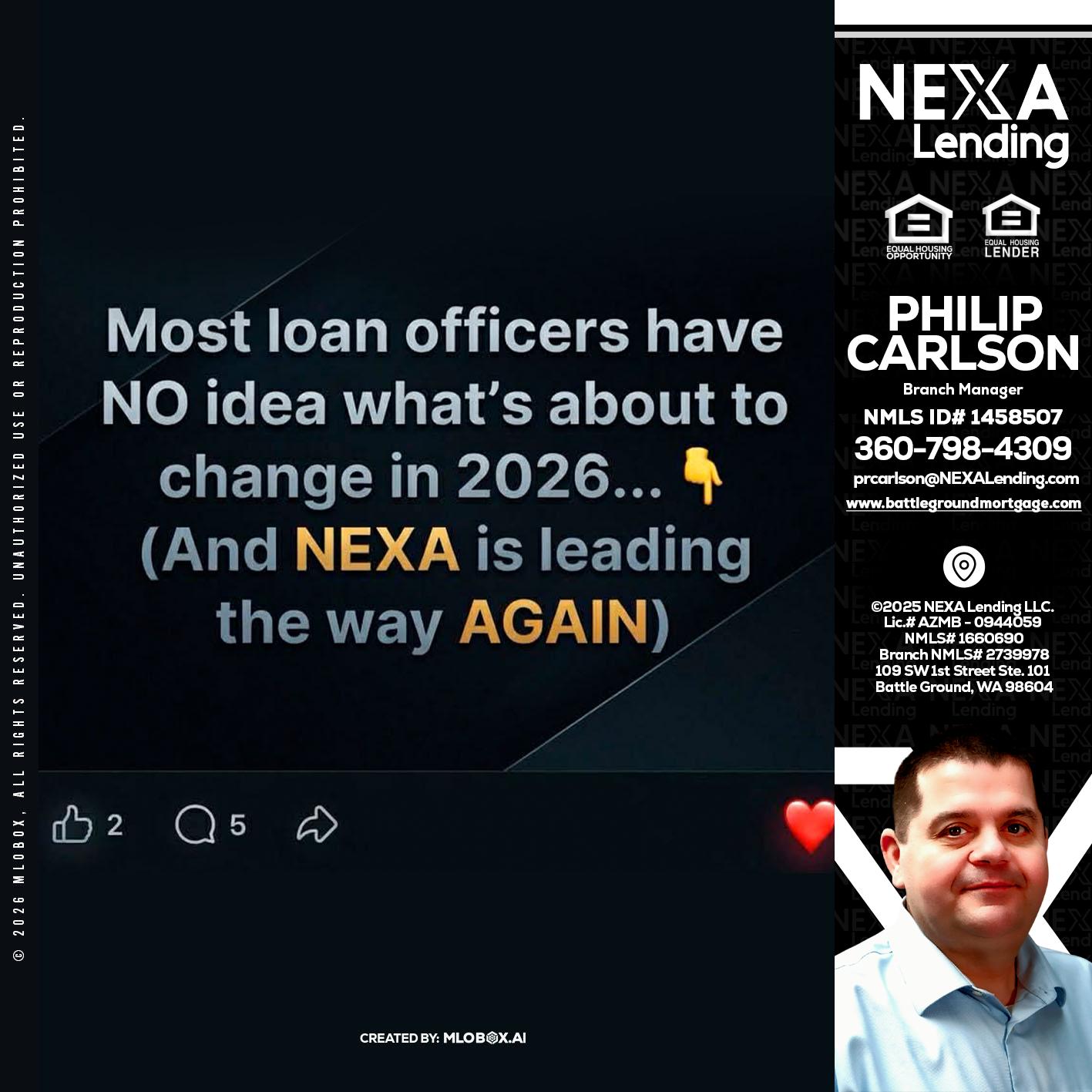 most loan officers - Philip Carlson -Branch Manager