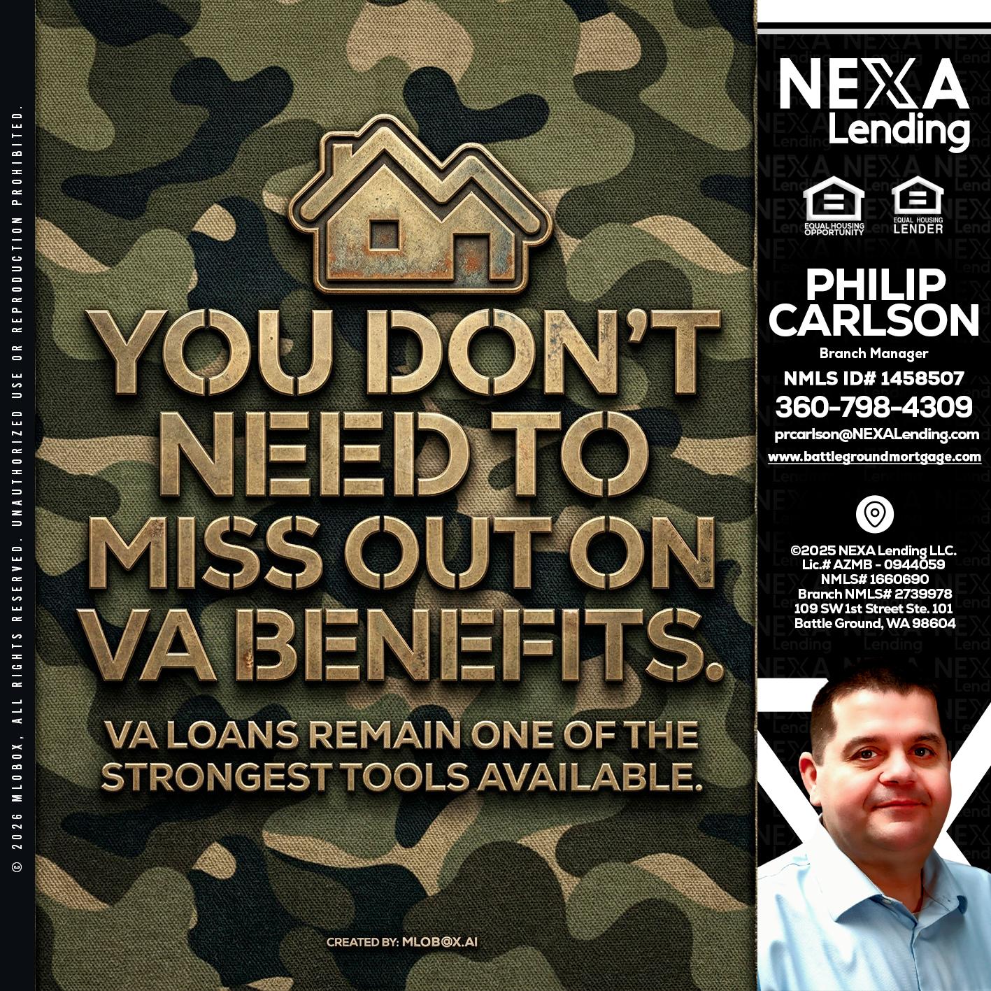 you don't need - Philip Carlson -Branch Manager