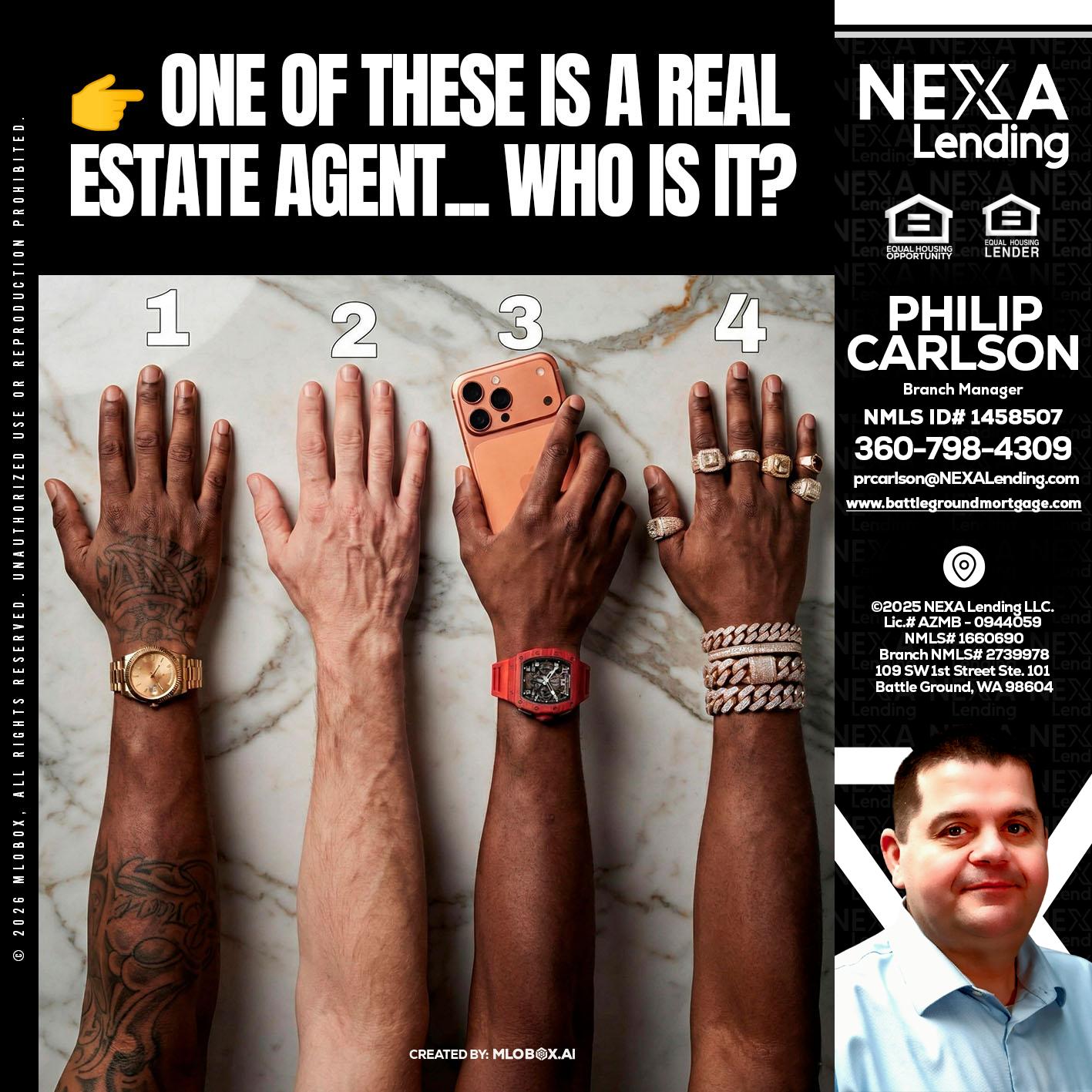 ONE OF THESE - Philip Carlson -Branch Manager