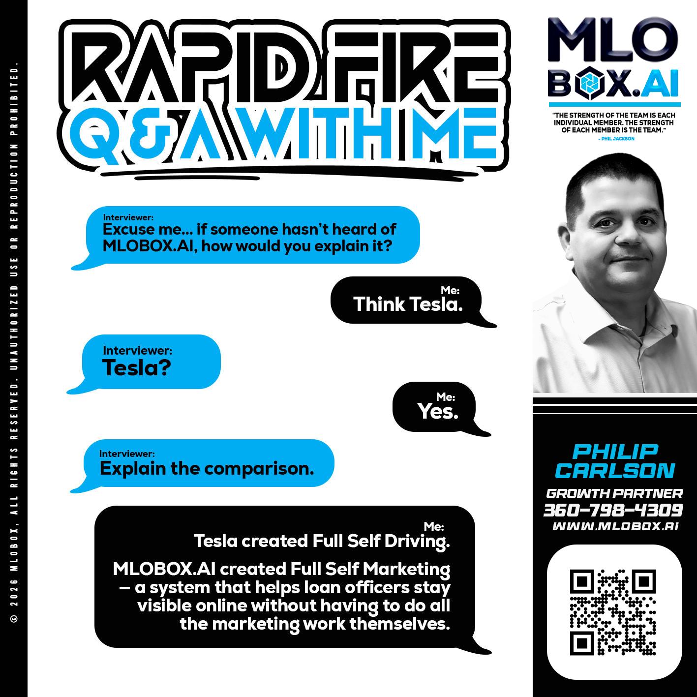 RAPID FIRE Q&A - Philip Carlson -Branch Manager