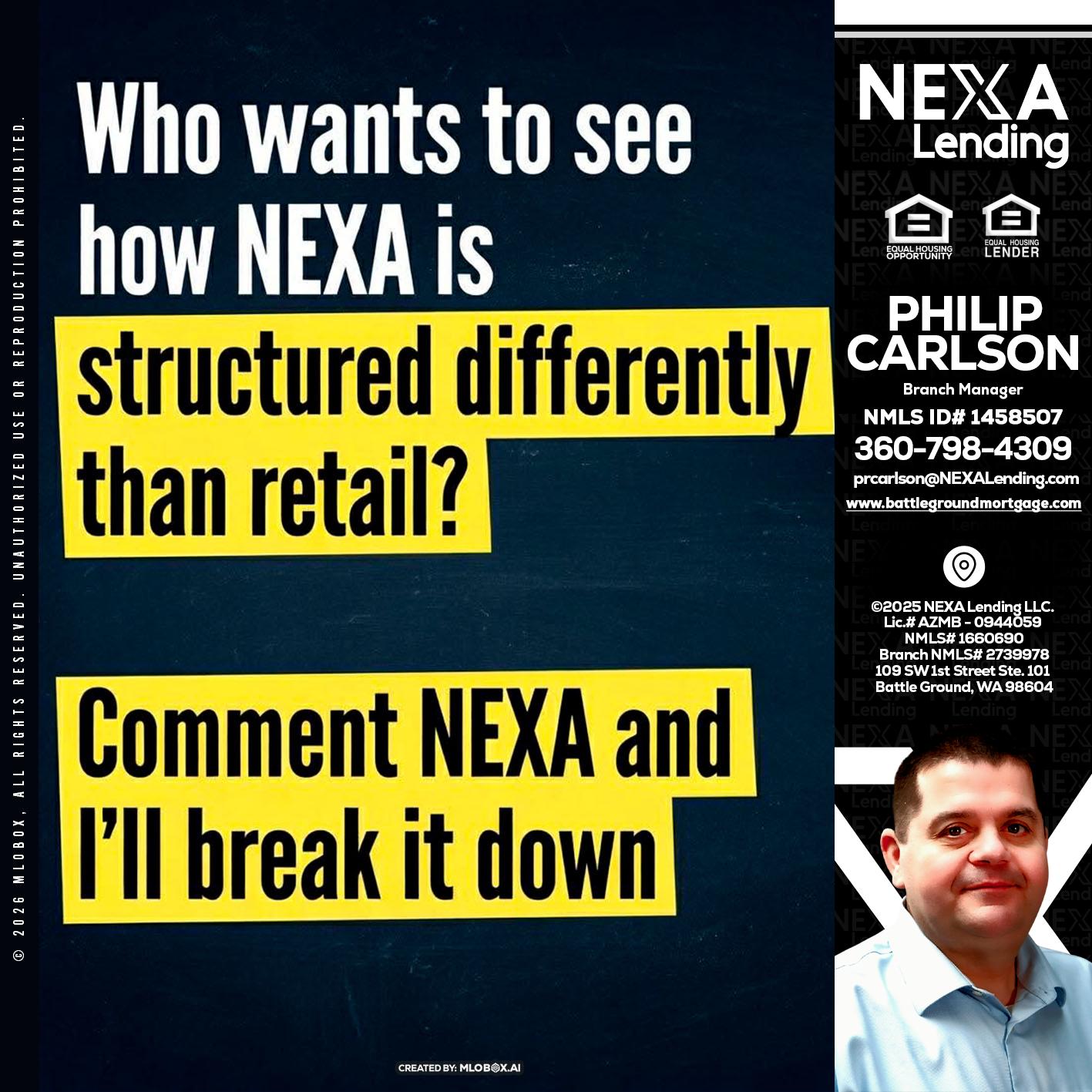 who want to see - Philip Carlson -Branch Manager