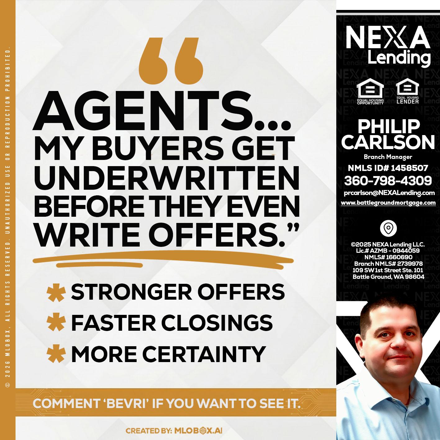 agents - Philip Carlson -Branch Manager