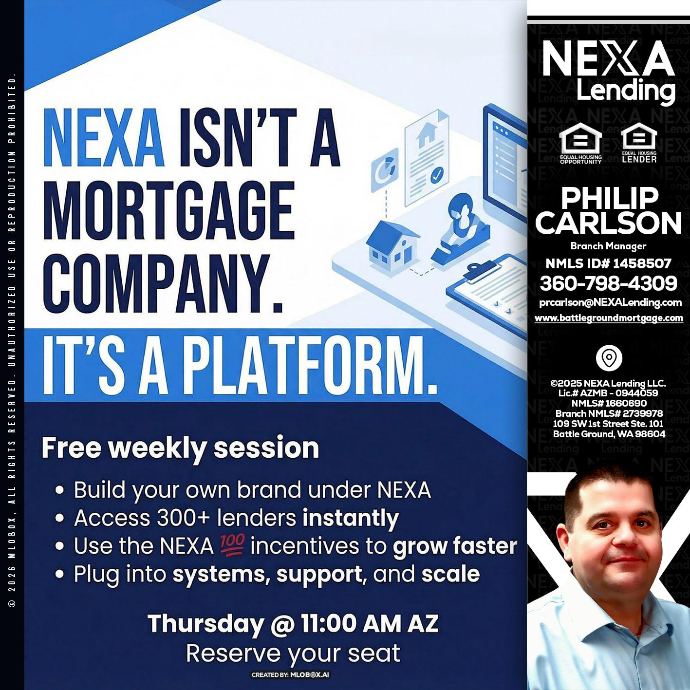NEXA ISNT - Philip Carlson -Branch Manager