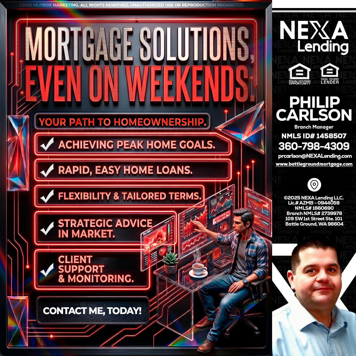 WEEKEND SOLUTIONS - Philip Carlson -Branch Manager