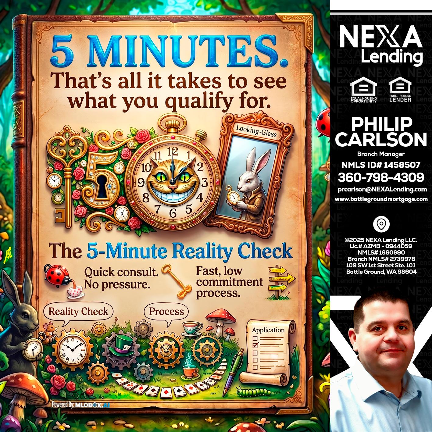 Reality Check! - Philip Carlson -Branch Manager