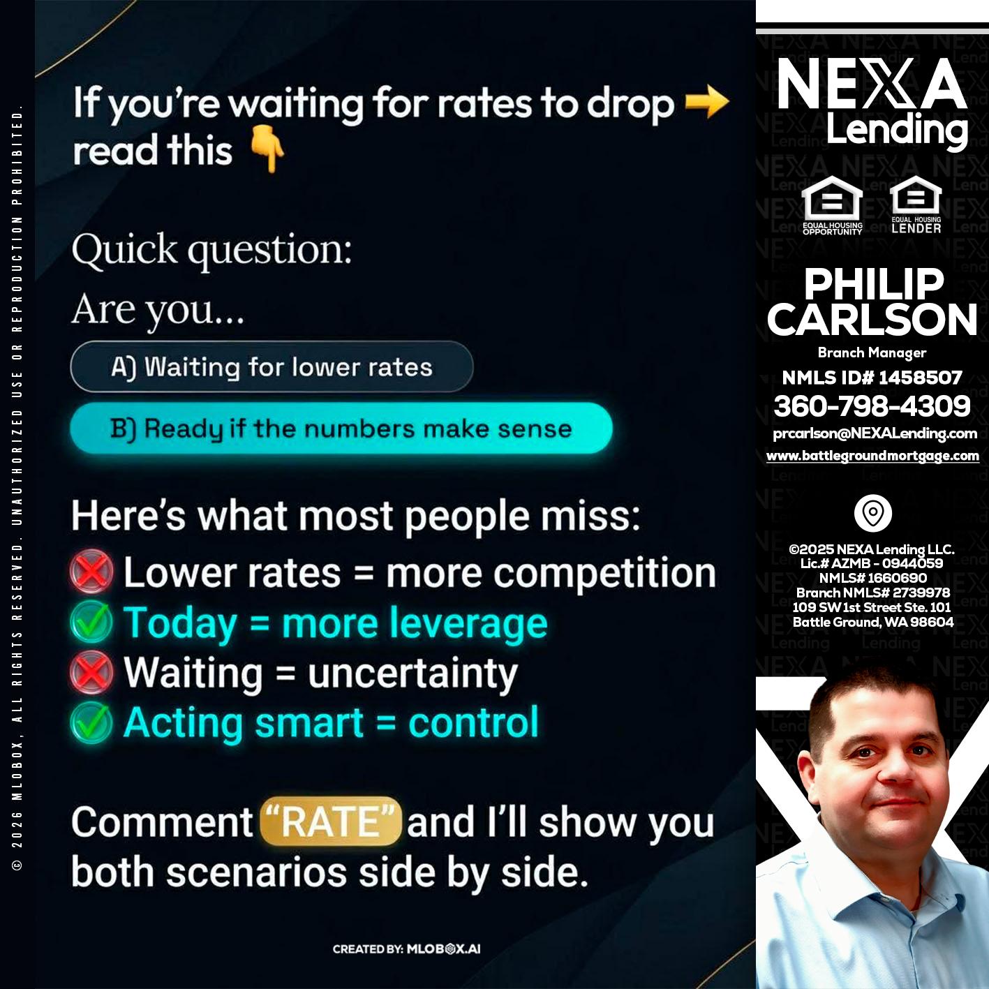 IF YOU ARE - Philip Carlson -Branch Manager