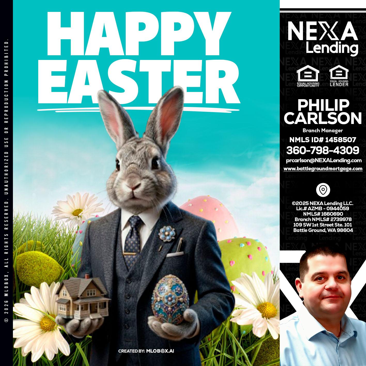 HAPPY EASTER - Philip Carlson -Branch Manager