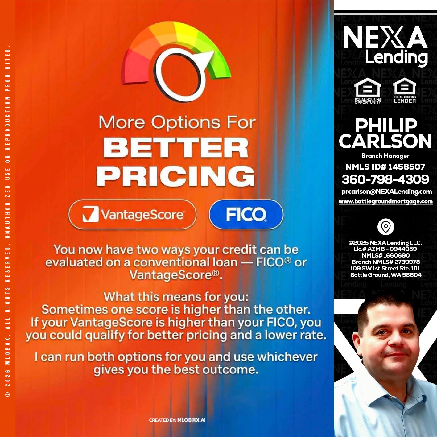 BETTER PRICING - Philip Carlson -Branch Manager
