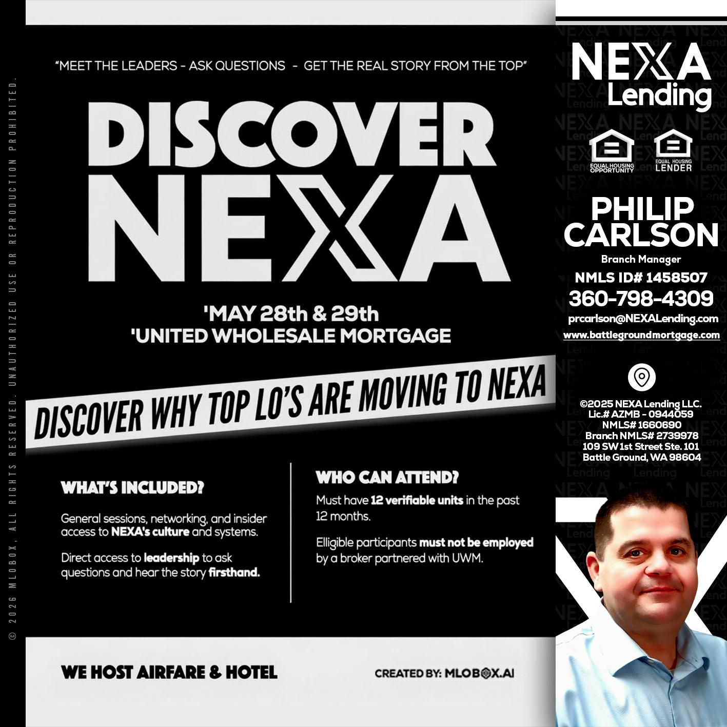 DISCOVER NEXA - Philip Carlson -Branch Manager