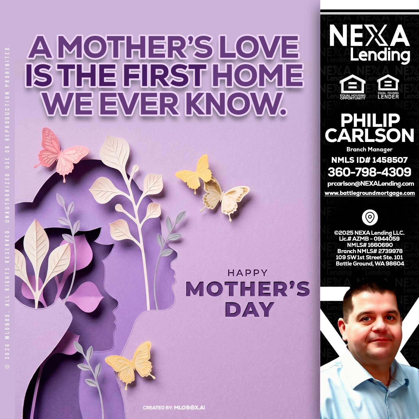 MOTHERS DAY - Philip Carlson -Branch Manager