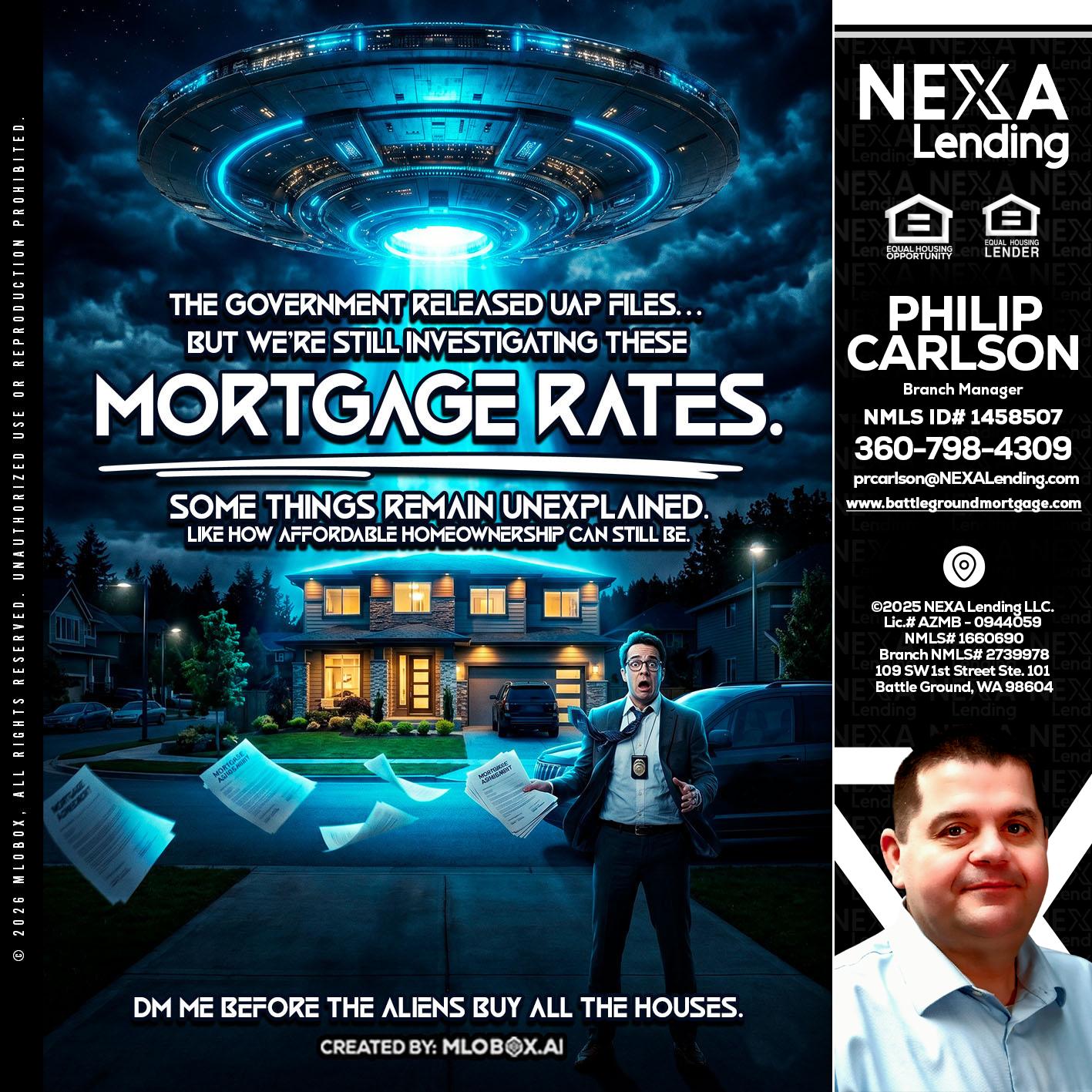 MORTGAGE RATES - Philip Carlson -Branch Manager