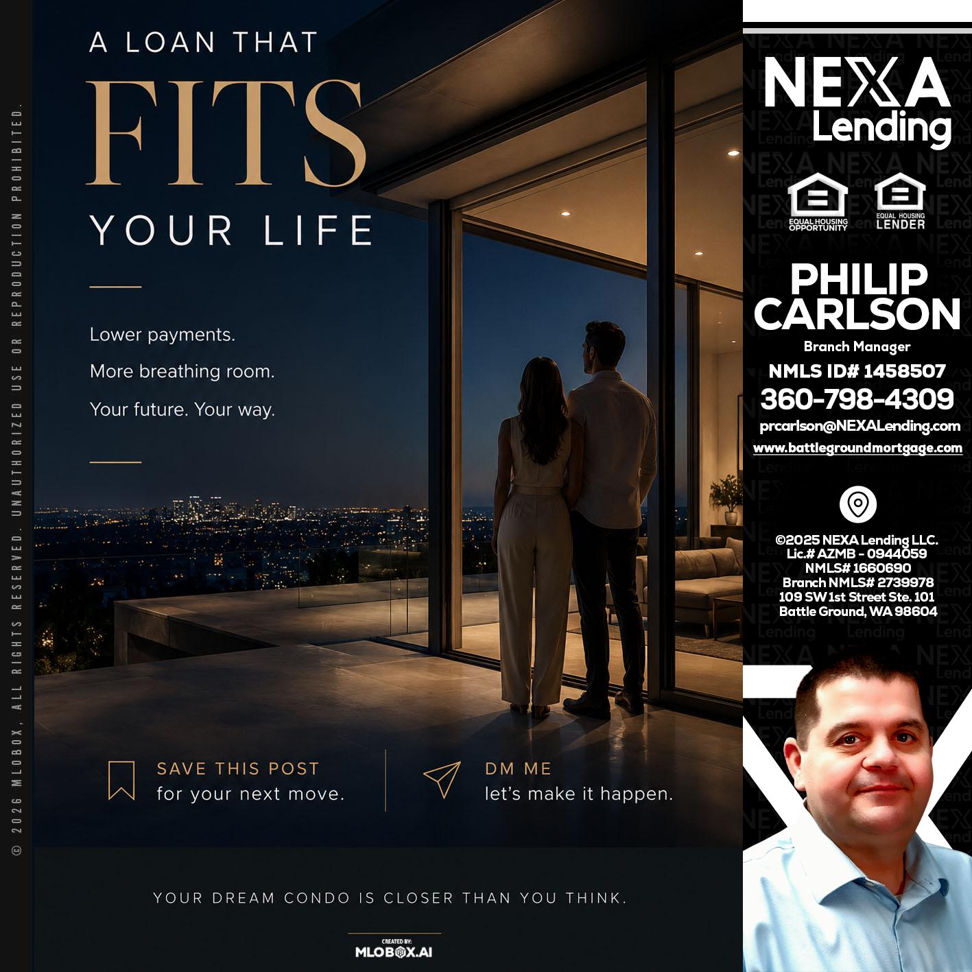 LOANS THAT FIT - Philip Carlson -Branch Manager