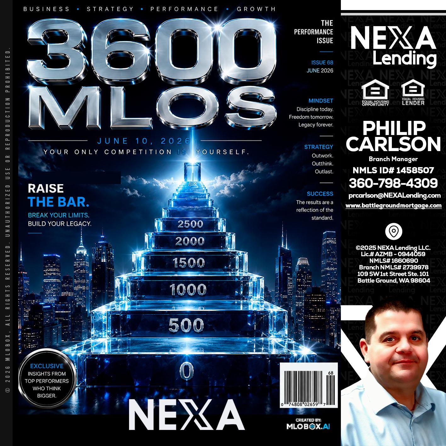 3600 MLOs - Philip Carlson -Branch Manager