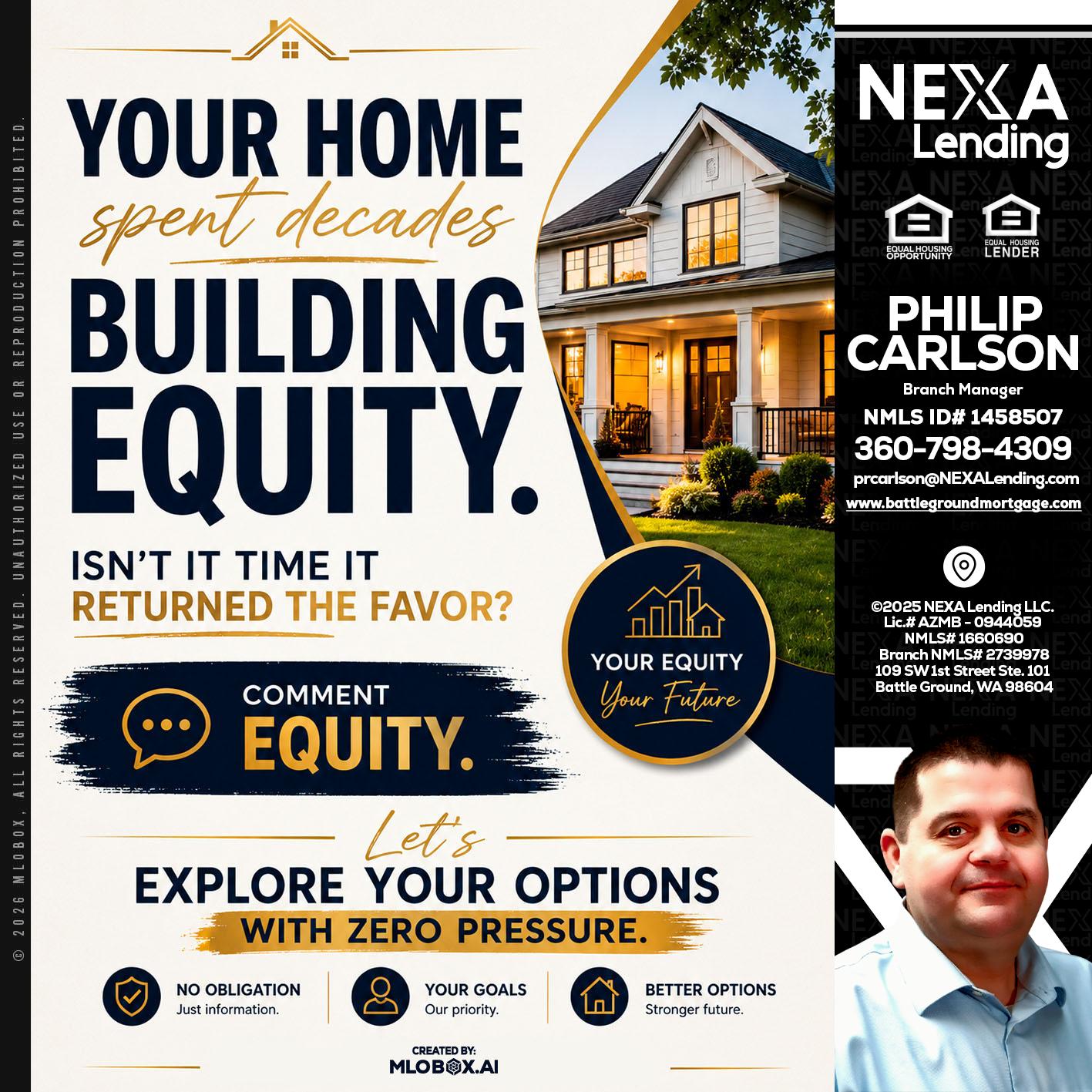 building equity - Philip Carlson -Branch Manager