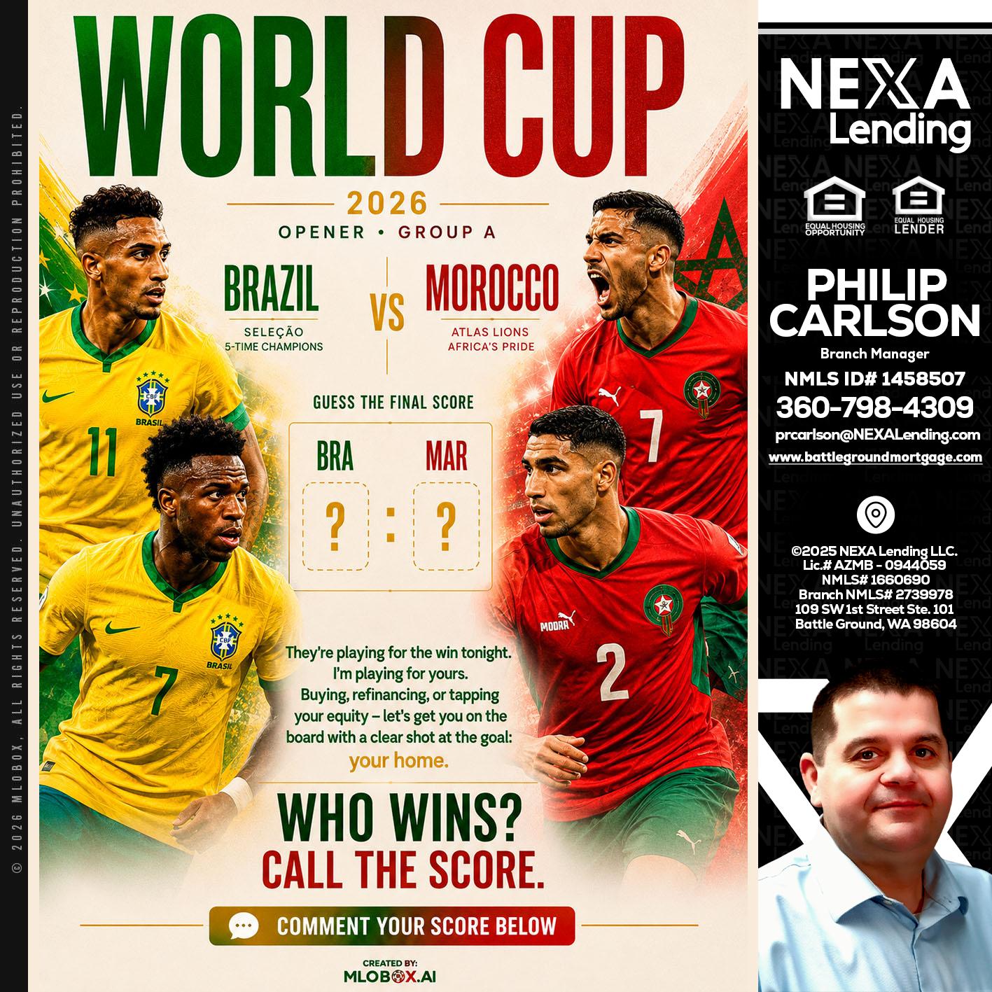 WORLD CUP - Philip Carlson -Branch Manager