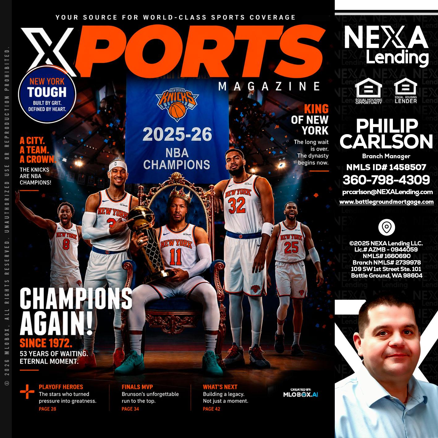 XPORTS MAGAZINE - Philip Carlson -Branch Manager