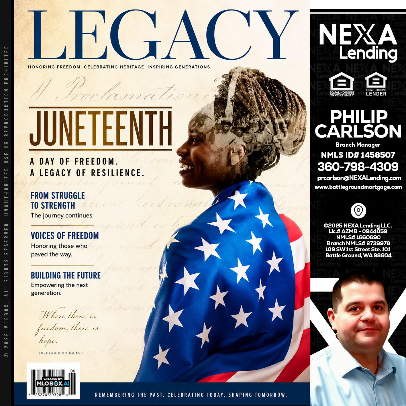 LEGACY - Philip Carlson -Branch Manager