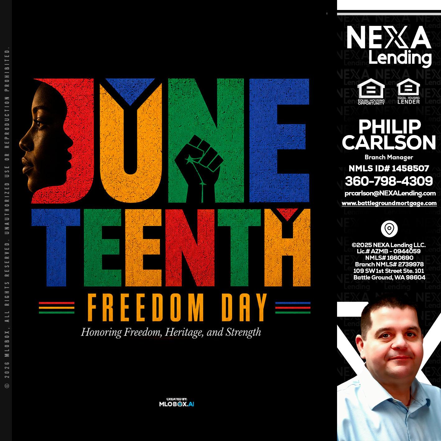 Juneteenth - Philip Carlson -Branch Manager
