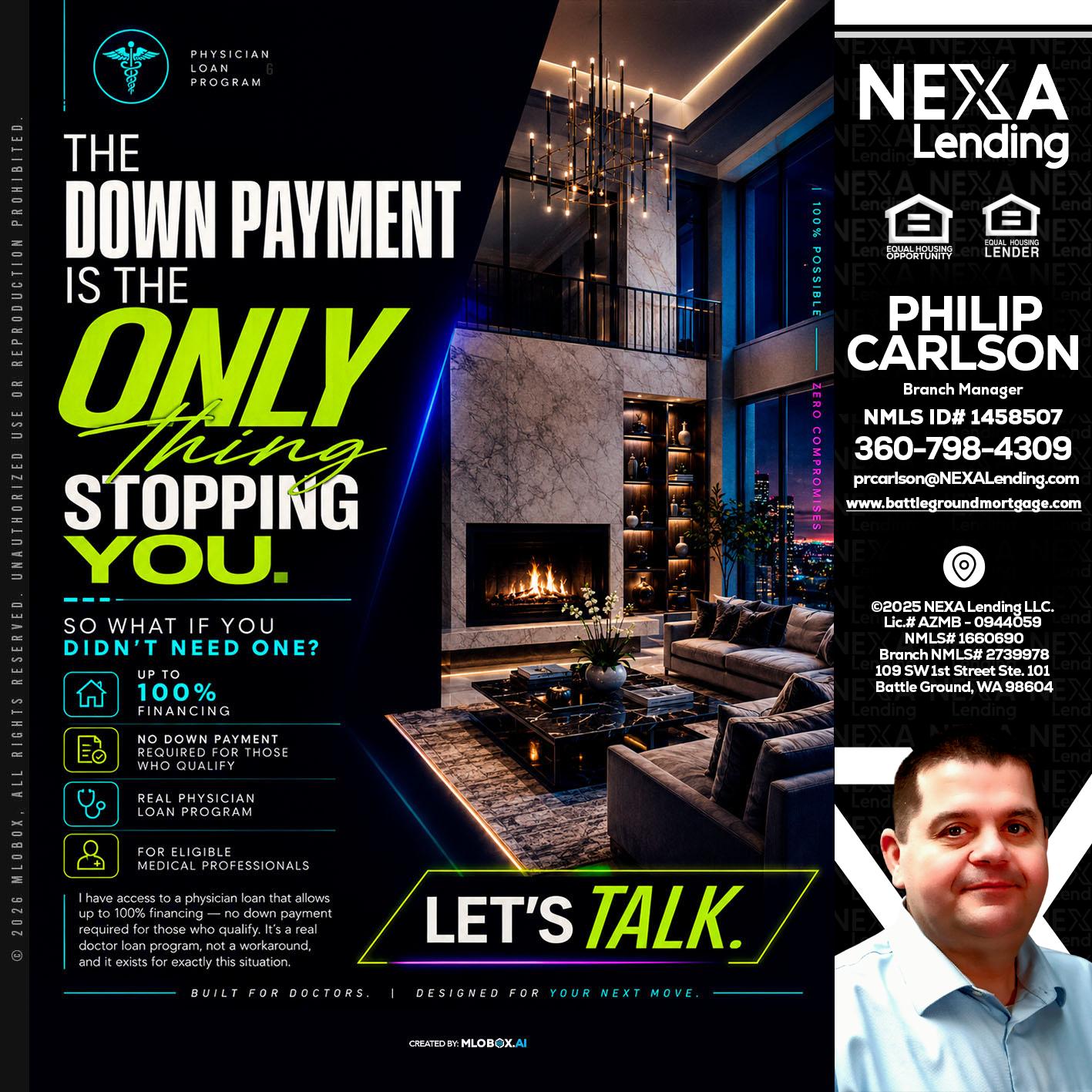 THE DOWN PAYMENT - Philip Carlson -Branch Manager