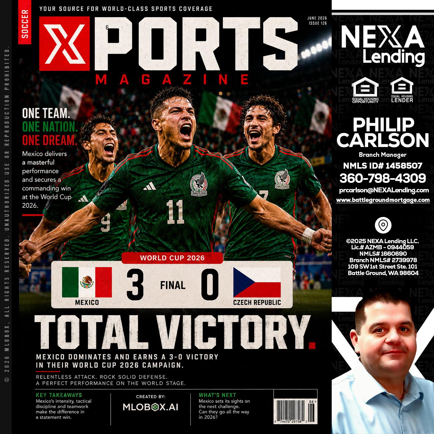 World Cup 2026 MEX 1-0 CZECH - Philip Carlson -Branch Manager