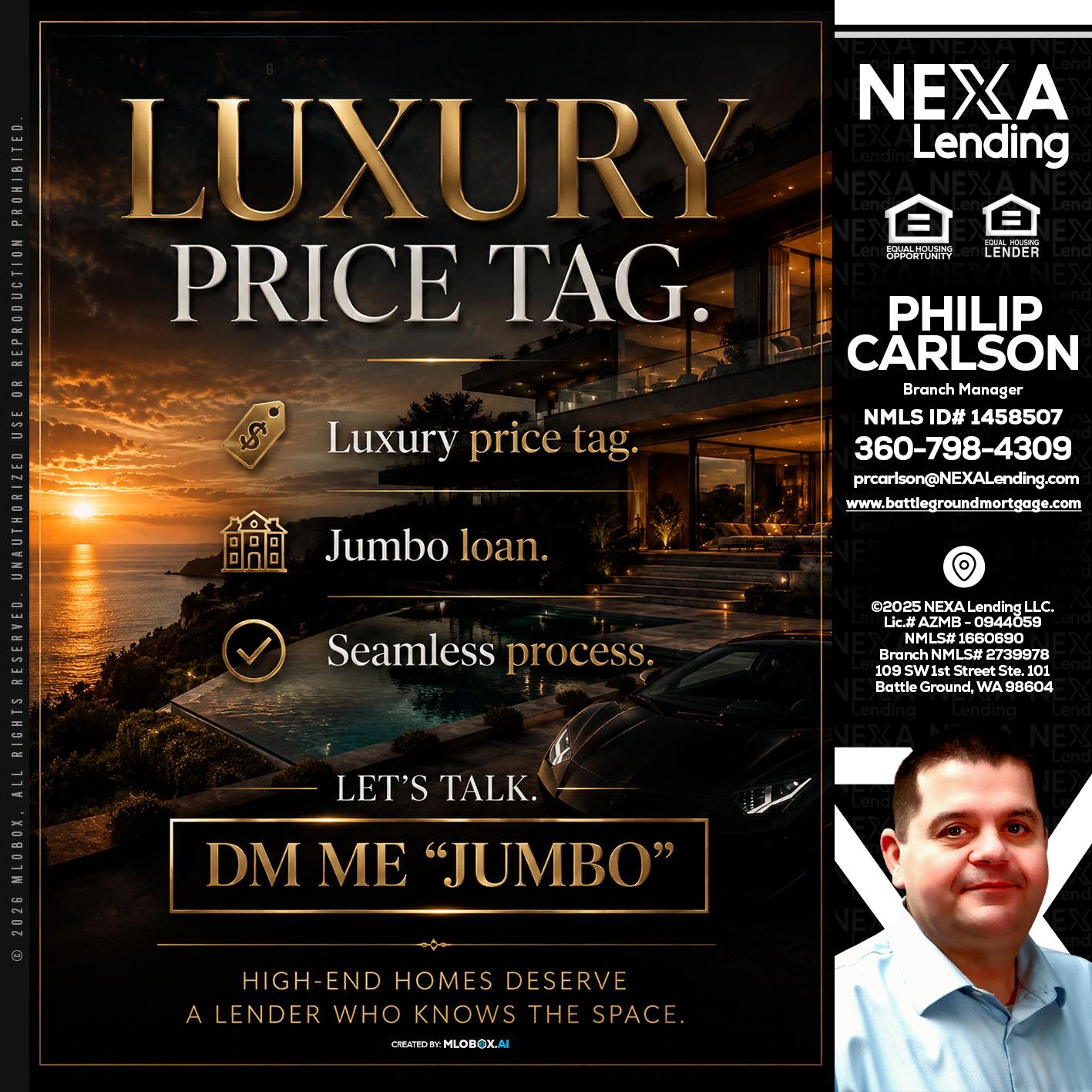 LUXURY PRICE - Philip Carlson -Branch Manager