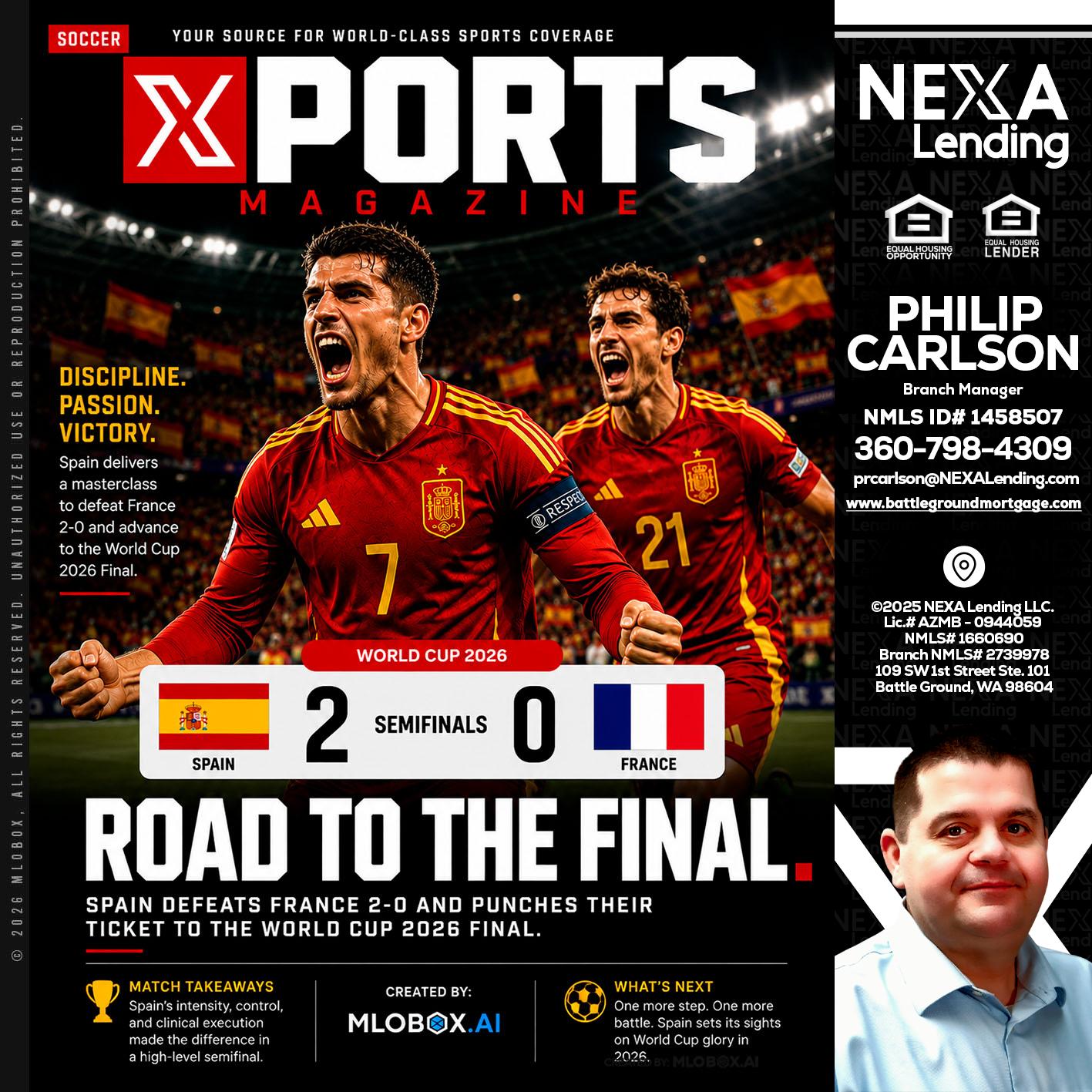 XPORTS WORLD CUP 2026 - Philip Carlson -Branch Manager
