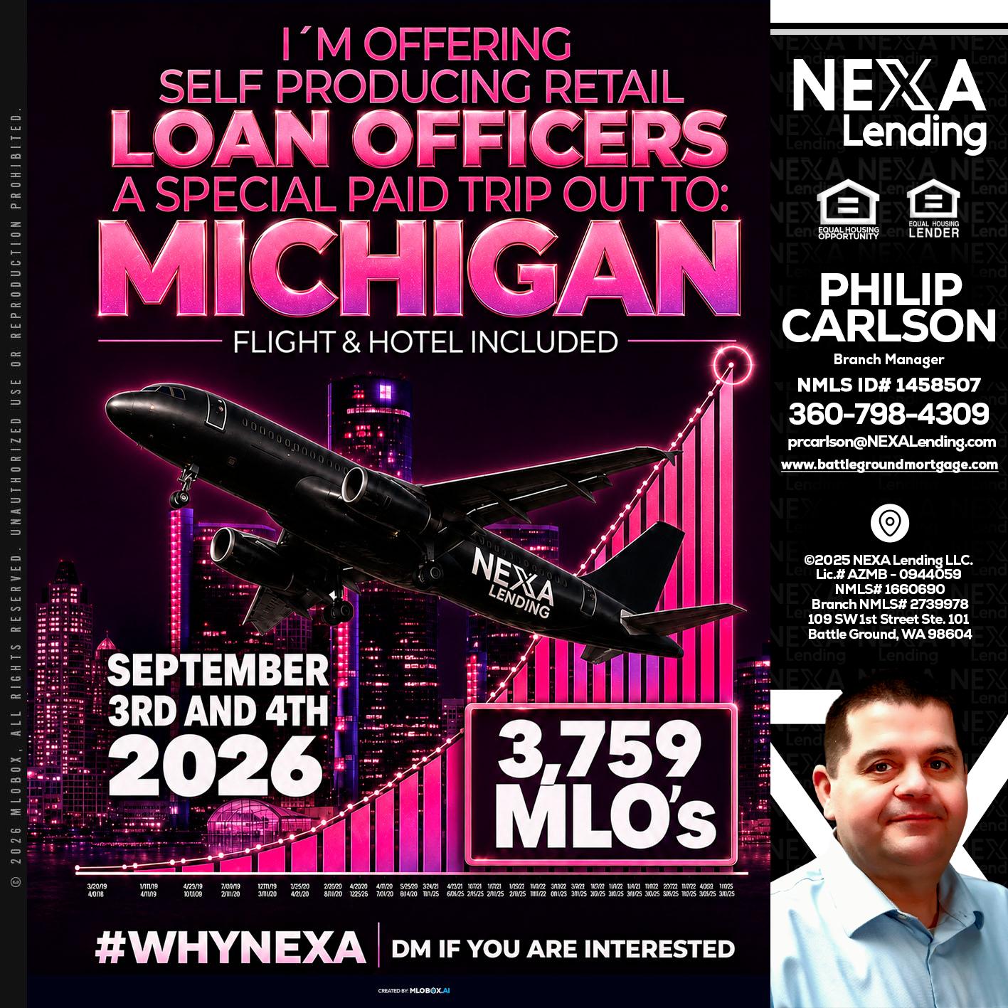 MICHIGAN TRIP - Philip Carlson -Branch Manager