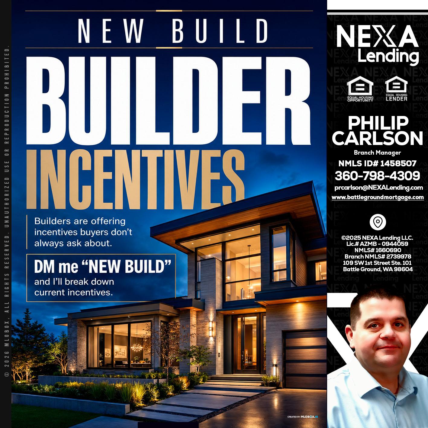 NEW BUILDER - Philip Carlson -Branch Manager