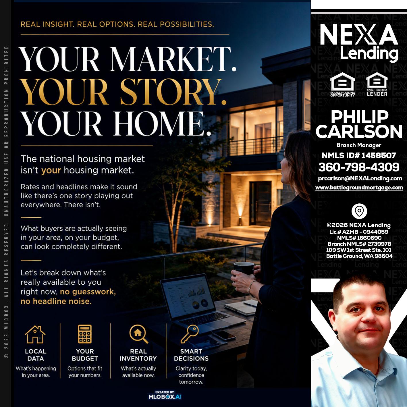 your market - Philip Carlson -Branch Manager