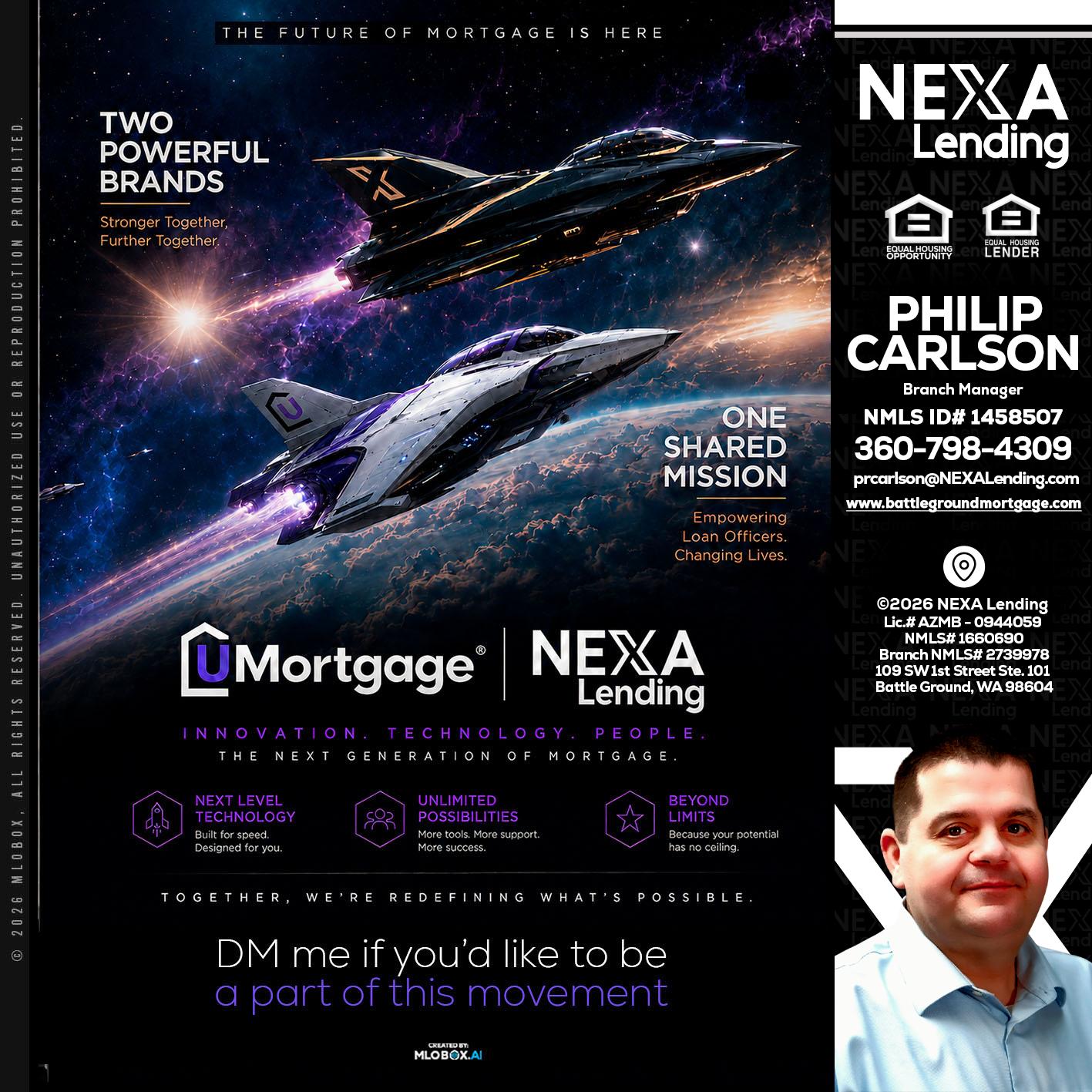 U Mortgage + NEXA lending - Philip Carlson -Branch Manager