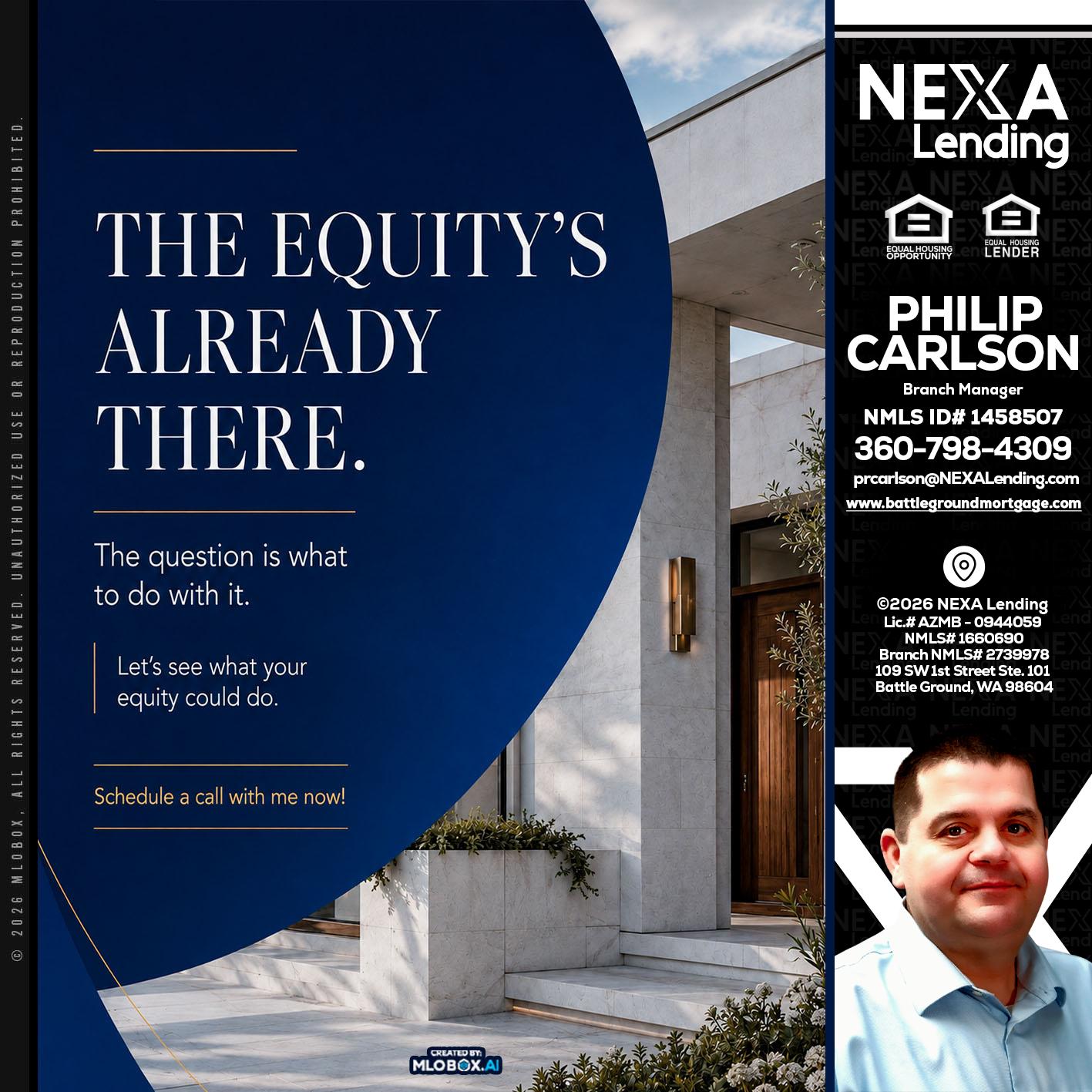 the equity's - Philip Carlson -Branch Manager
