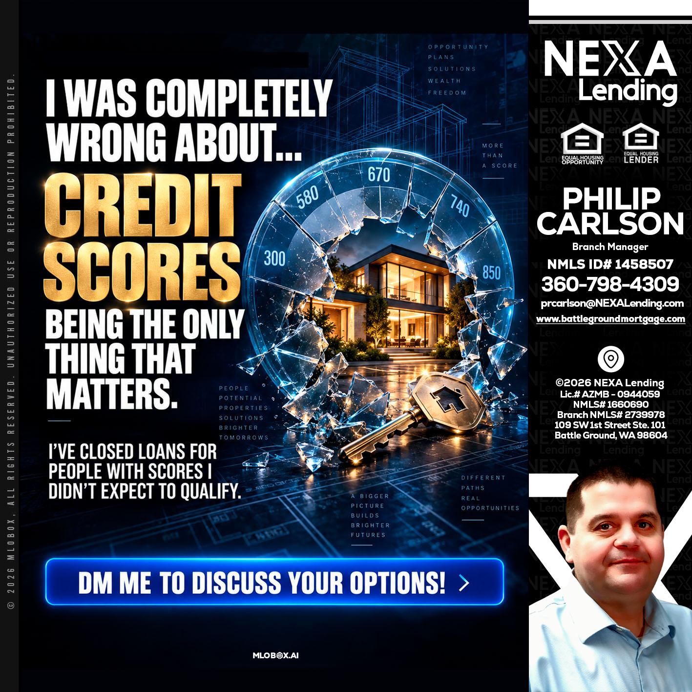 I WAS COMPLETY - Philip Carlson -Branch Manager