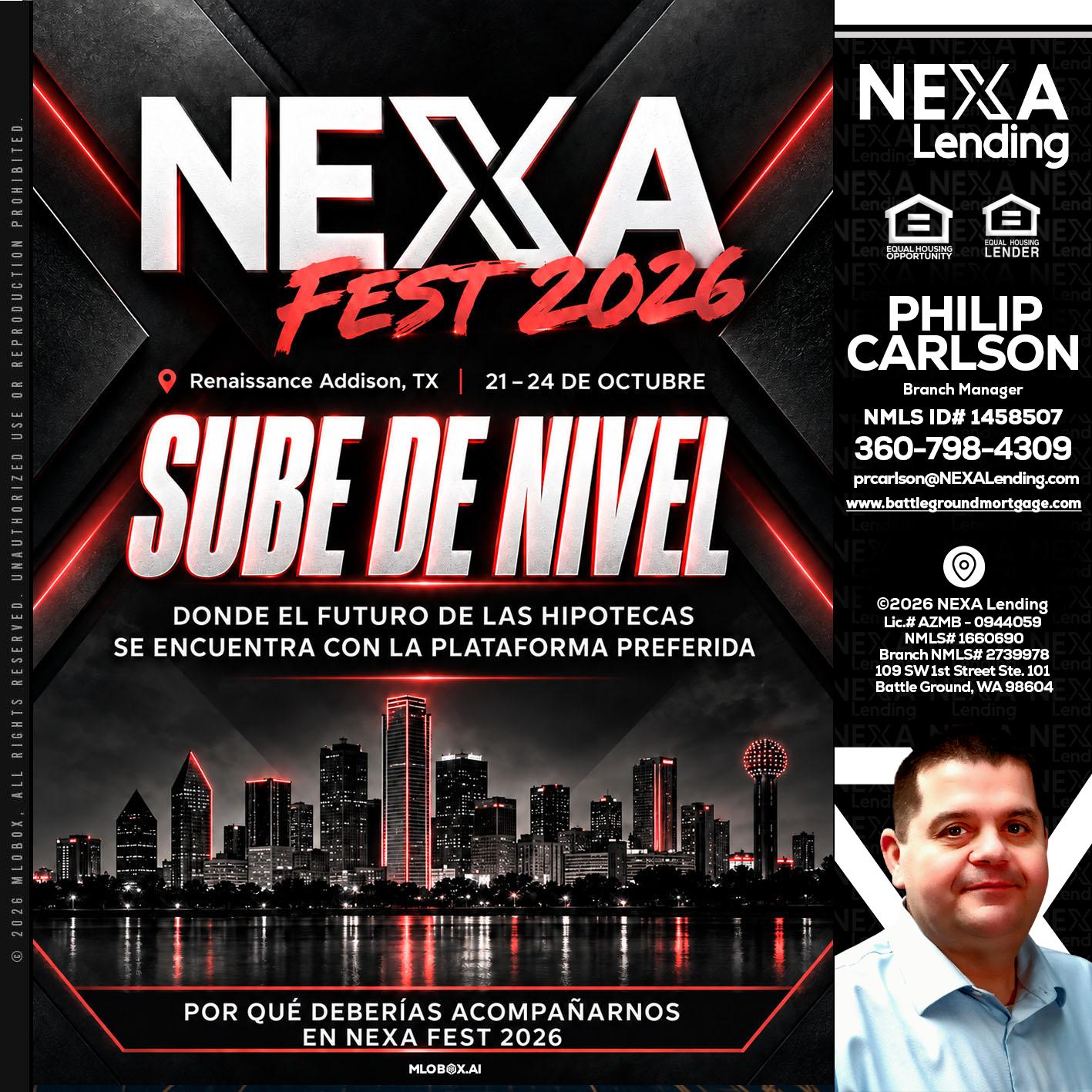NEXA fest 2026 - Philip Carlson -Branch Manager